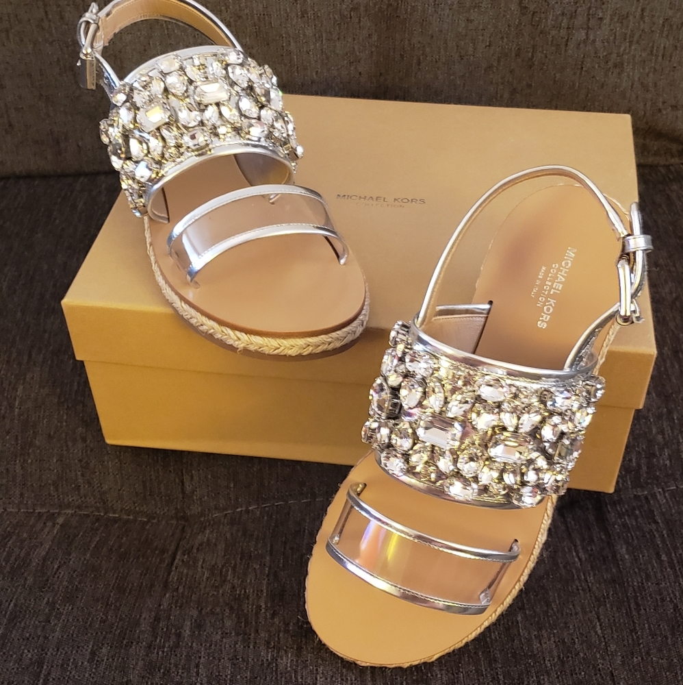 Michael Kors Lafayette Runway Snake Sandals